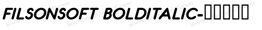 FILSONSOFT BOLDITALIC字体转换